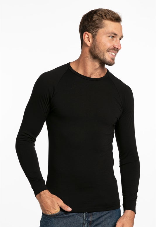Black Bm Merino L/s Top