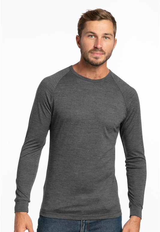 Charcoal Bm Merino L/s Top