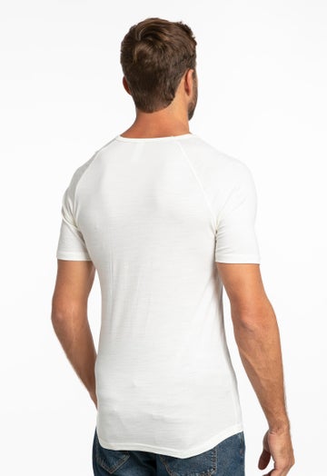 White Bm Merino Short Sleeve Top