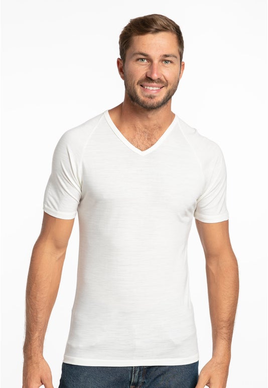 White Bm Merino Short Sleeve Top