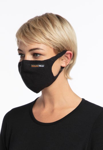 Black Coolmax Face Mask