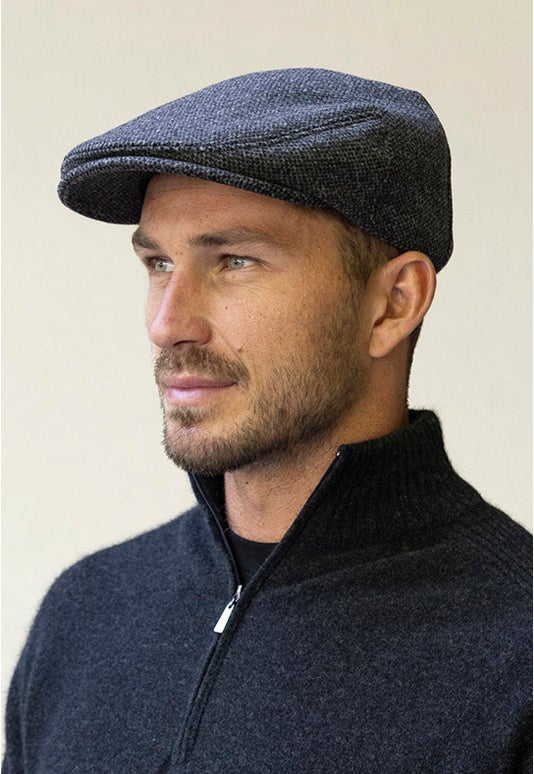 Grey Donegal Tweed Cheesecutter