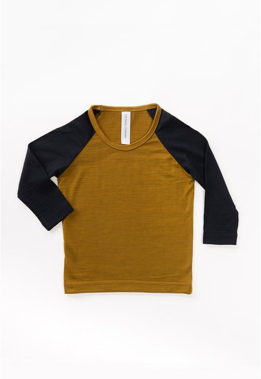 Gold/blk Kid Merino L/s Allsorts