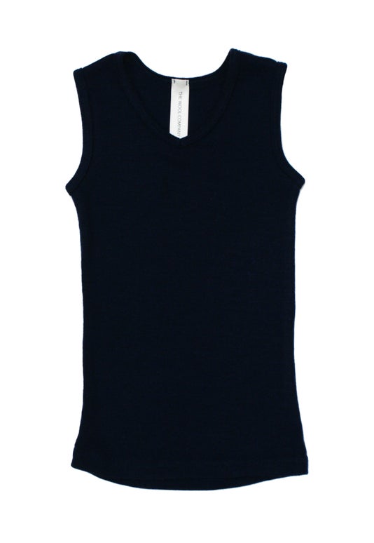 Black Kids Merino Singlets