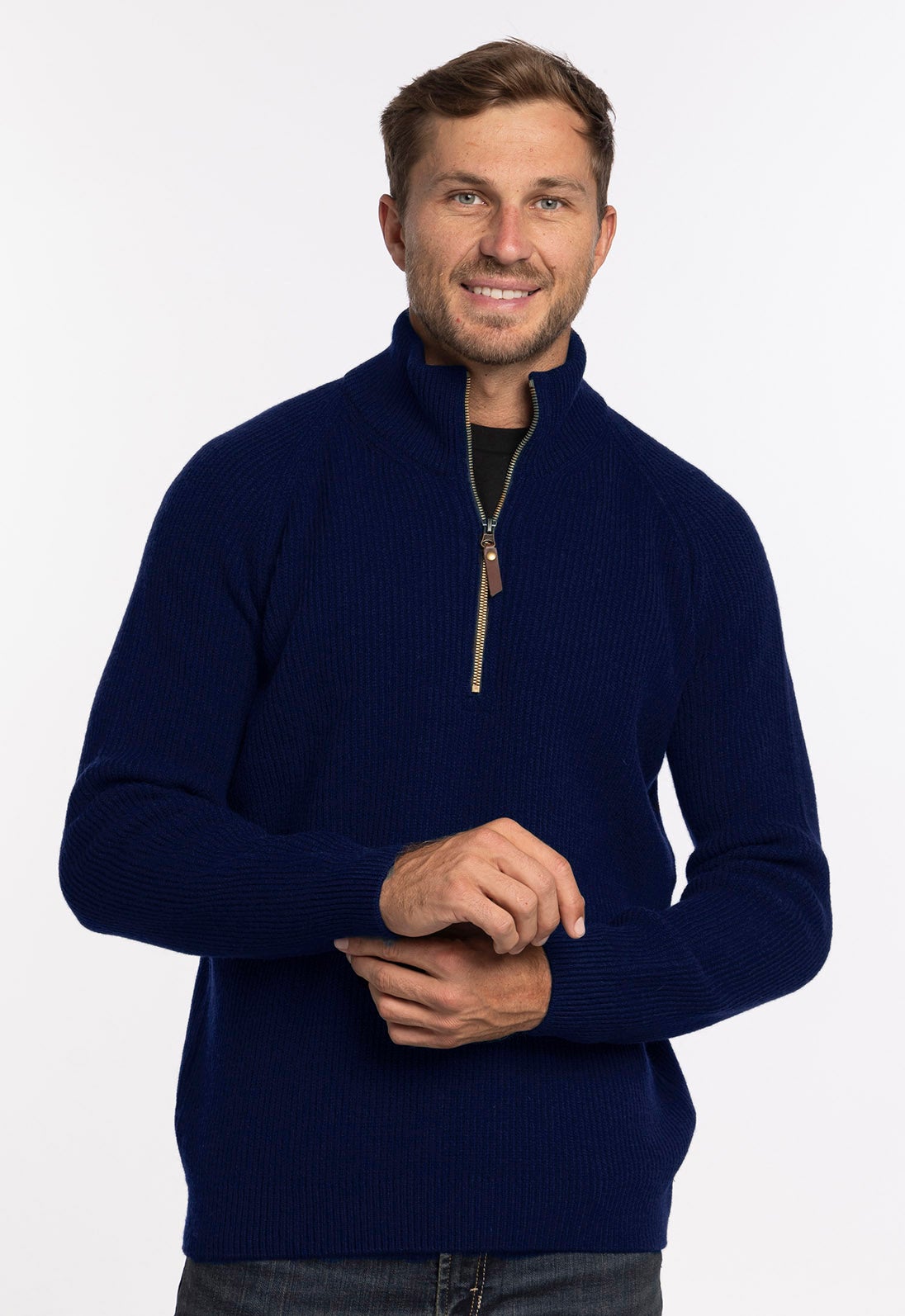Lambswool half zip on sale