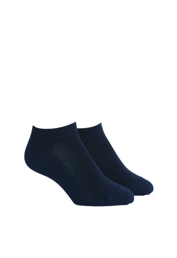 Navy Merino Ankle Socks