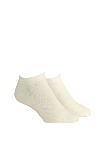 Winter White Merino Ankle Socks