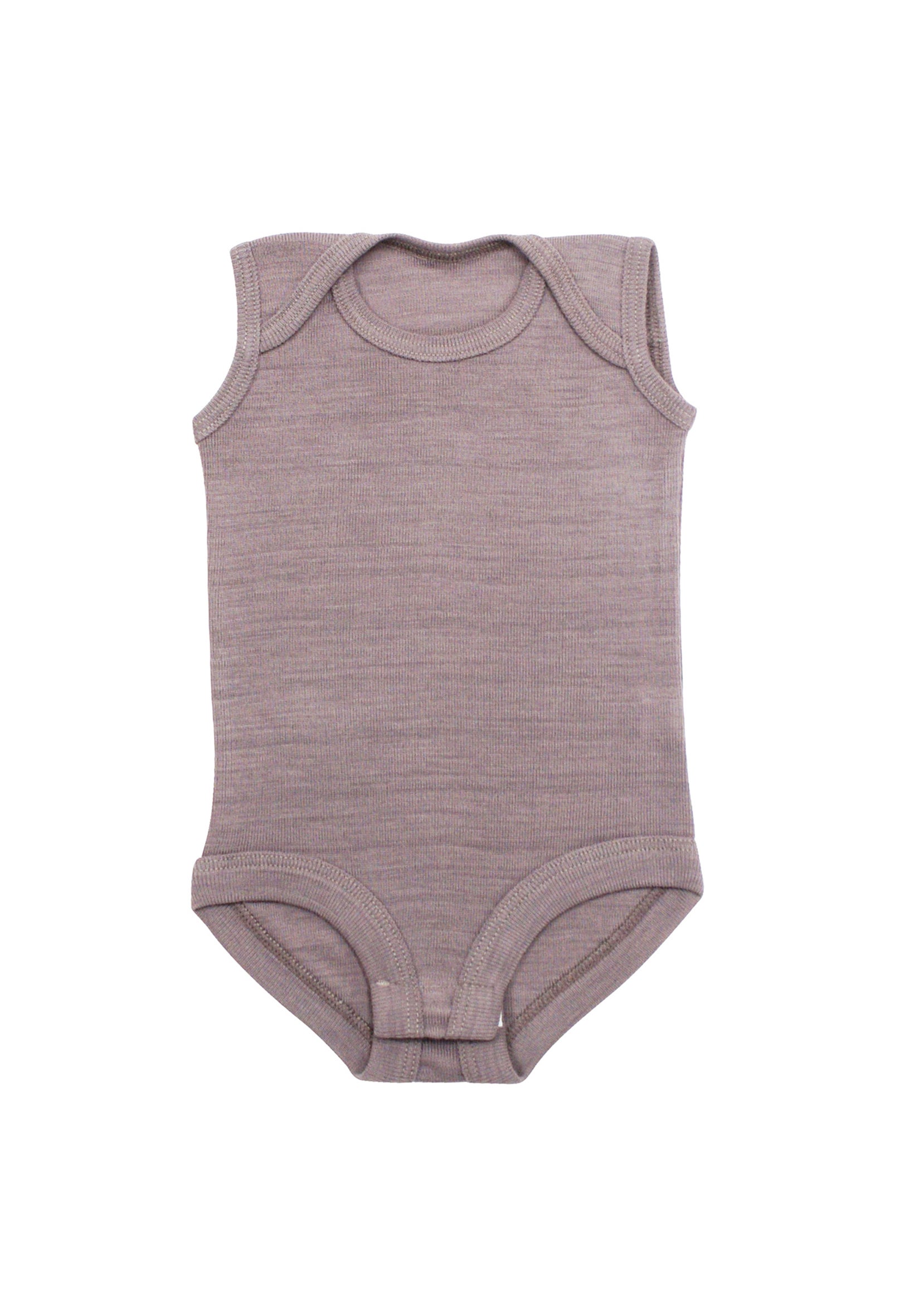 Merino Babies Singlet Bodysuit Pink Stripe Childrenswear The Wool