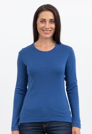 Biscay Blue Merino Bay Road Crew Neck