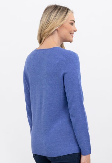 Bluebell Merino Classic V Neck