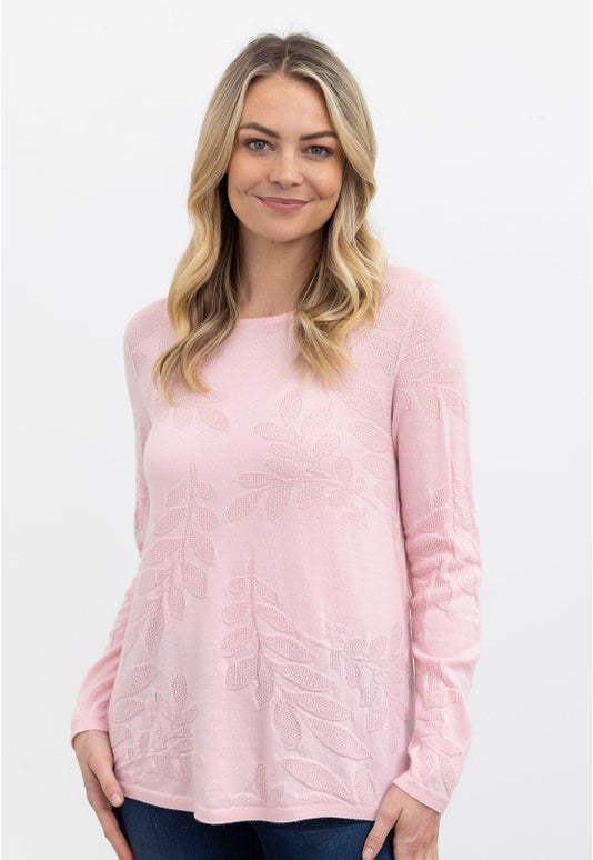 Lychee Merino Flora Sweater