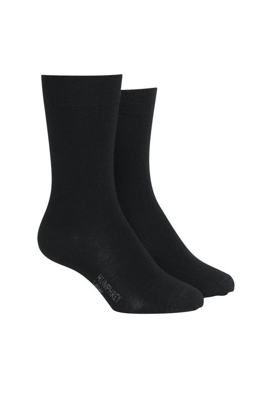 Black Merino Health Dress Socks