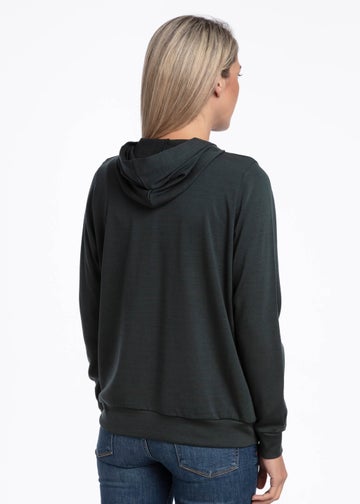 Khaki Merino Leisure Hoodie