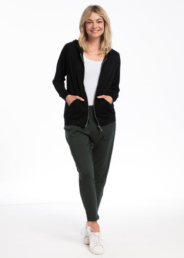 Khaki Merino Leisure Pants
