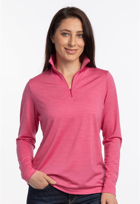Lupin Merino Lightweight Polo 1/4 Zip