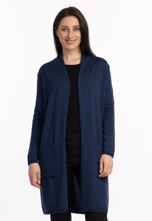 Midnight Merino Longline Cardigan