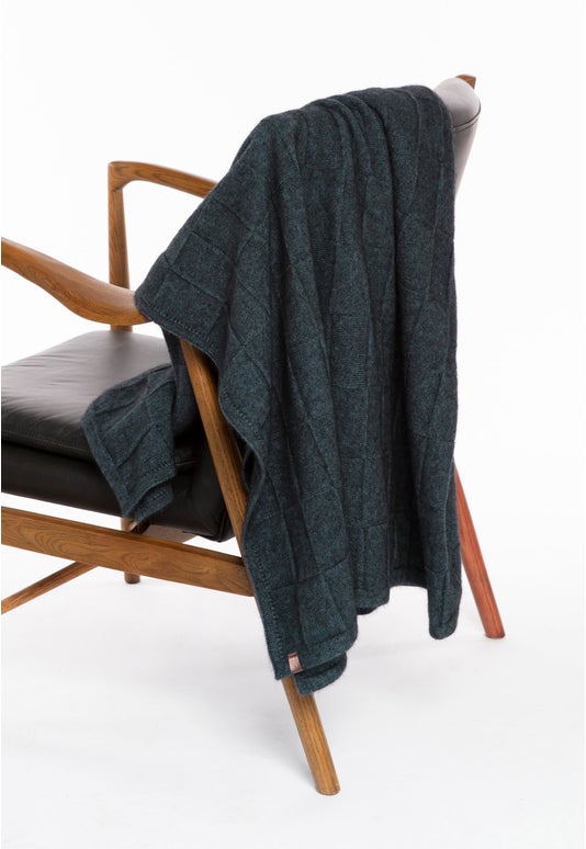 Neptune Merino Possum Basket Weave Throw
