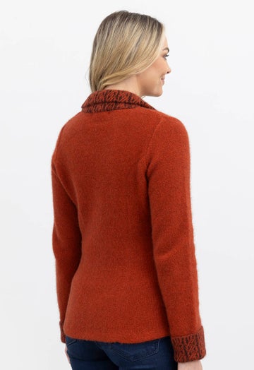 Sienna Merino Possum Cable Trim Jacket