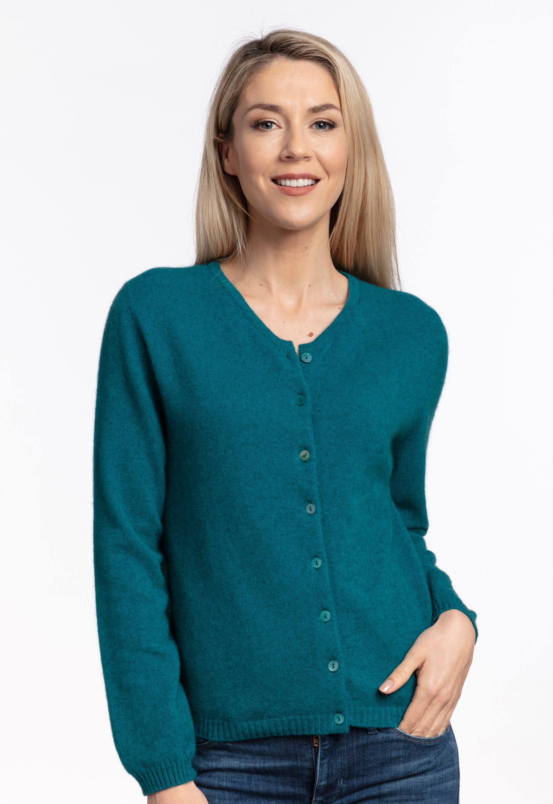 Merino Possum Classic Cardigan in Black | The Wool Company Merino Possum Classic Cardigan in Black | The Wool Company