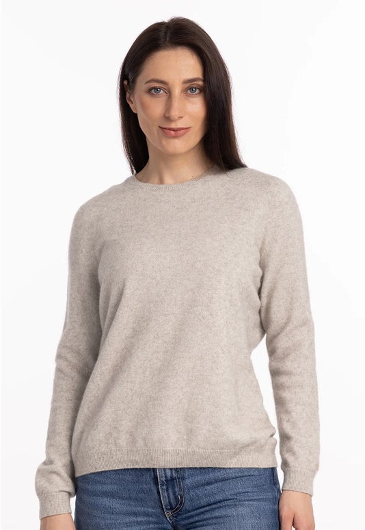 Natural Merino Possum Classic Crew Sweater
