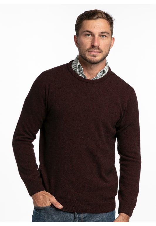 Shiraz Merino Possum Crew Neck Jersey
