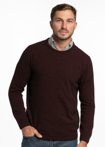 Shiraz Merino Possum Crew Neck Jersey