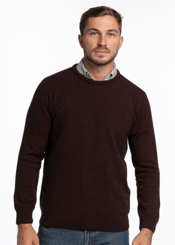 Shiraz Merino Possum Crew Neck Jersey