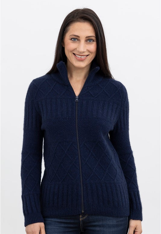 Twilight Merino Possum Cross Stitch Jacket