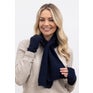 Possum® Scaldacollo Sciarpa Donna Con Motivo Mucca Highland – Morbida E Grande, Blu, 180x90 Cm - 2