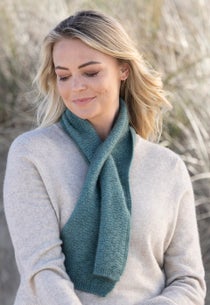 Sage Merino Possum Dash Scarf