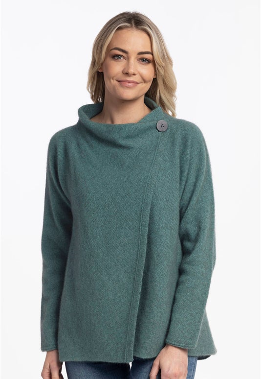 Sage Merino Possum Enfold Jacket