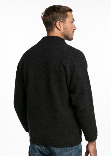 Charcoal Merino Possum Felted Jacket