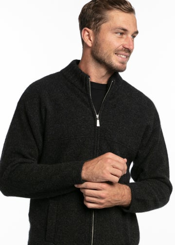 Charcoal Merino Possum Felted Jacket