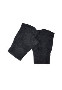Charcoal Merino Possum Fingerless Gloves