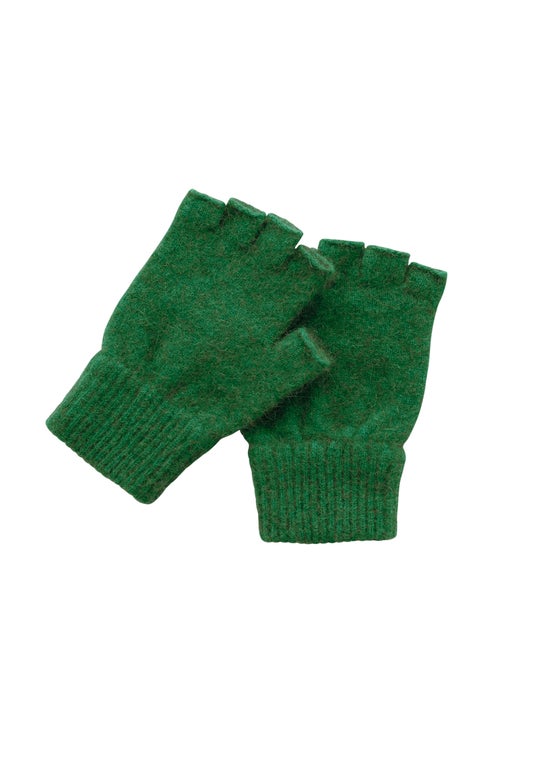 Emerald Merino Possum Fingerless Gloves