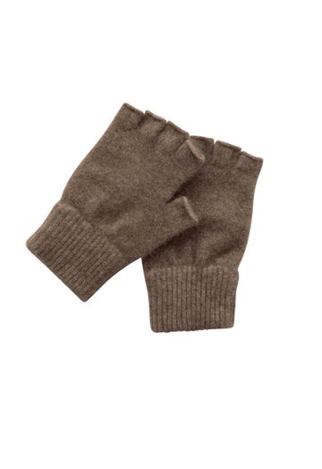 Mink Merino Possum Fingerless Gloves