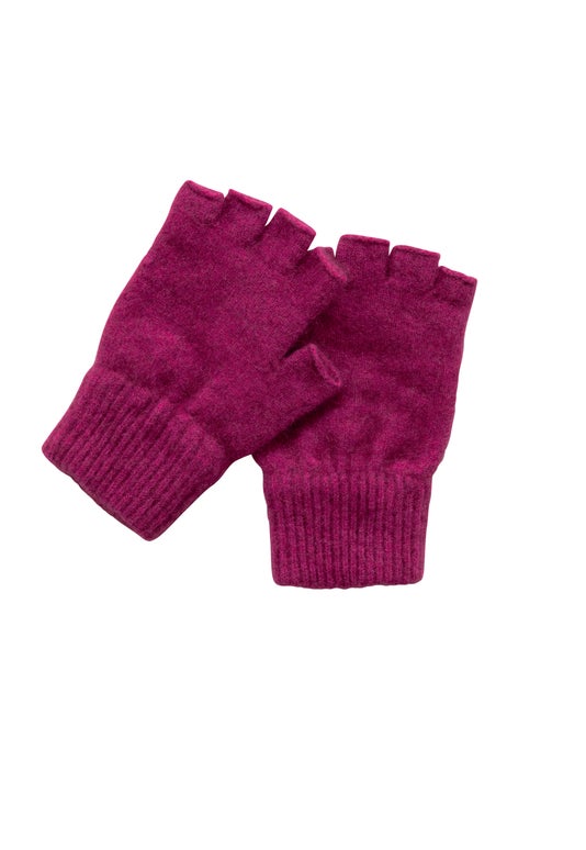 Peony Merino Possum Fingerless Gloves