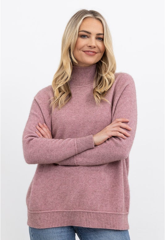 Lily Merino Possum Funnel Neck Sweater