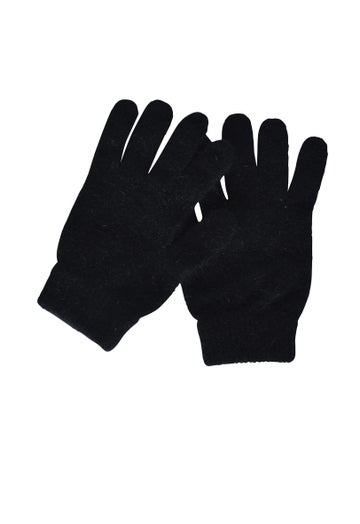 Black Merino Possum Gloves