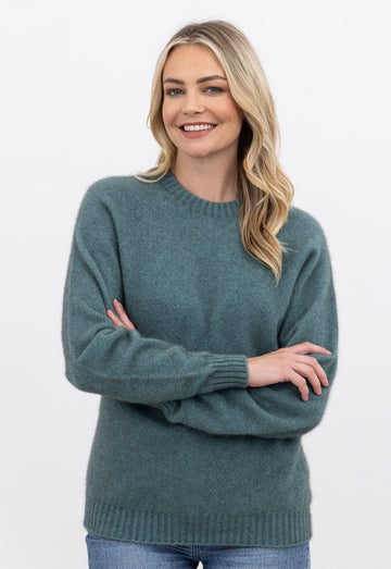 Sage Merino Possum Golf Sweater