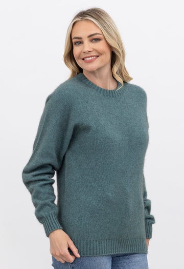 Sage Merino Possum Golf Sweater