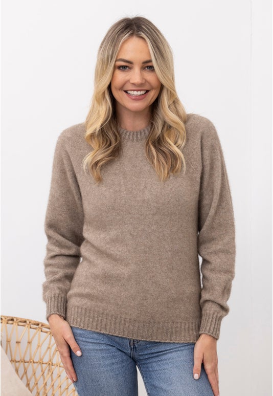 Natural Merino Possum Golf Sweater