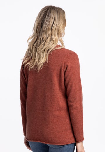 Rosewood Merino Possum Casual V Sweater