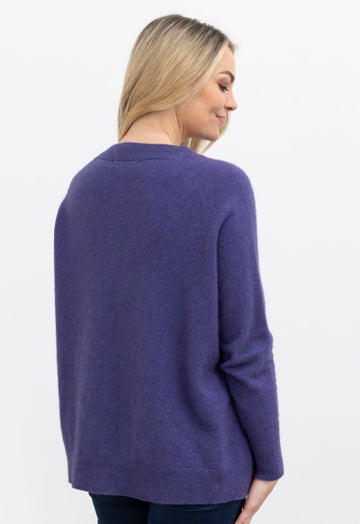 Violet Merino Possum Lounge Sweater