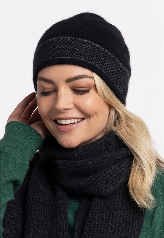 Charcoal Merino Possum Morse Hat