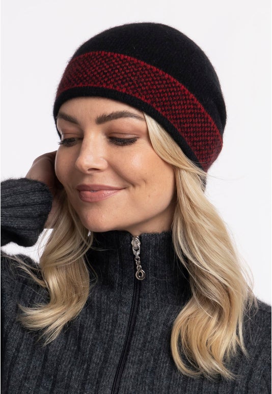 Red Merino Possum Morse Hat