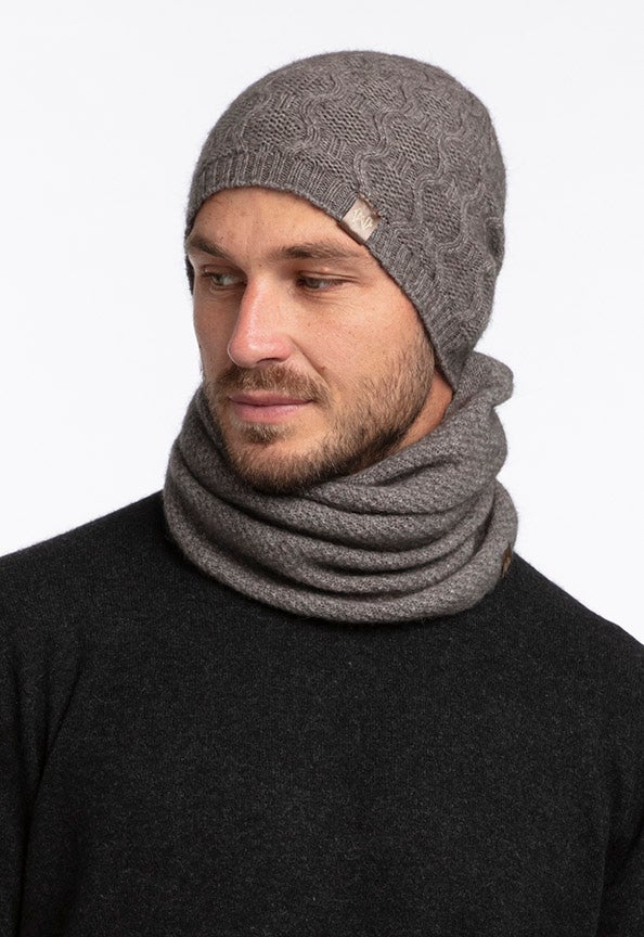 Merino Possum Moss Neck Warmer Poppy Accessories The Wool Company