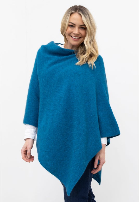 Pacific Merino Possum Moss Stitch Poncho