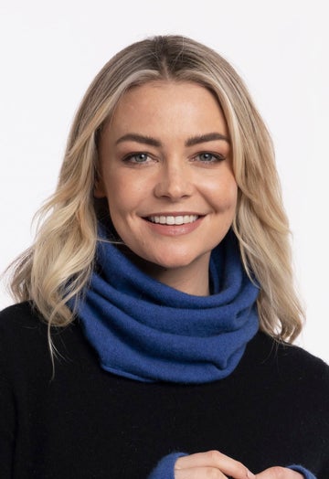 Cornflower Merino Possum Neck Warmer