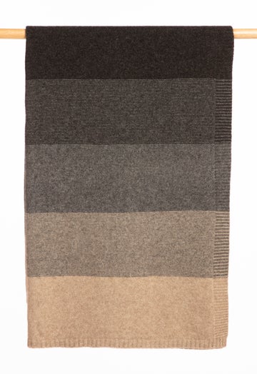 Sepia Merino Possum Ombre Throw